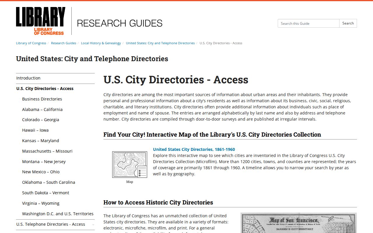 Salt Lake County city directory research guide