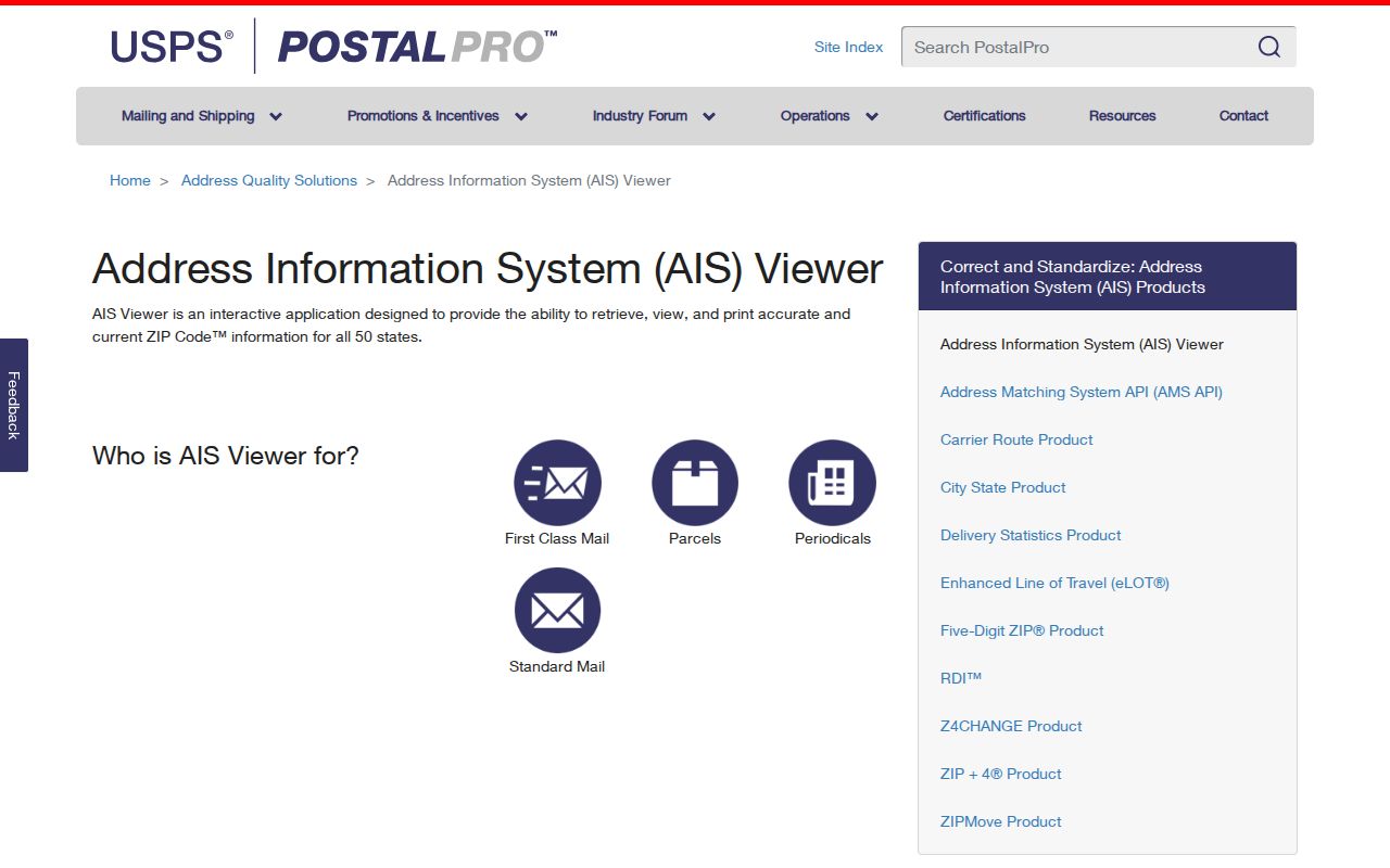 Salt Lake County ZIP code directory USPS AIS Viewer